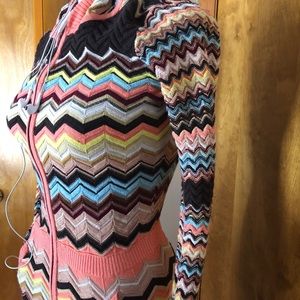 Missoni for Target hooded full zip sweater